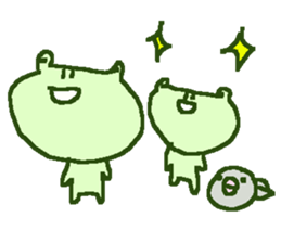 Cute frog stickers sticker #8825121