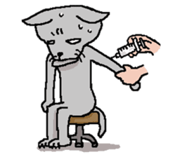 He is a cat named Gal 5 sticker #8825250