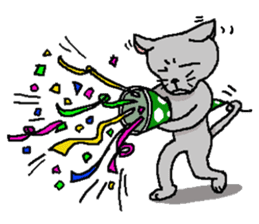 He is a cat named Gal 5 sticker #8825258