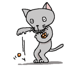 He is a cat named Gal 5 sticker #8825267