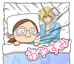 Daily life of the girl liking a game sticker #8825808