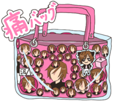 Daily life of the girl liking a game sticker #8825818