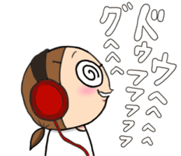 Daily life of the girl liking a game sticker #8825839