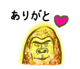 Glitter golden monkeys stickers sticker #8825967