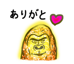 Glitter golden monkeys stickers sticker #8825967