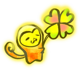 Glitter golden monkeys stickers sticker #8825969