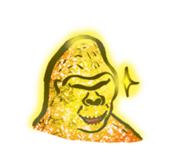 Glitter golden monkeys stickers sticker #8825973