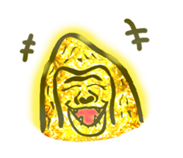 Glitter golden monkeys stickers sticker #8825980