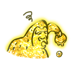 Glitter golden monkeys stickers sticker #8825983