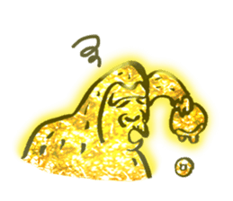 Glitter golden monkeys stickers sticker #8825983