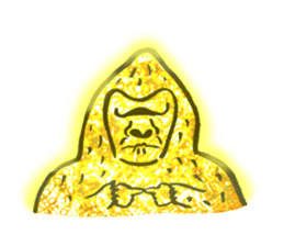 Glitter golden monkeys stickers sticker #8825984