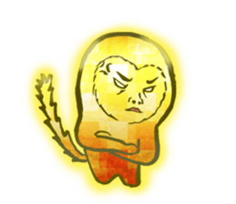 Glitter golden monkeys stickers sticker #8825989