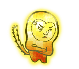 Glitter golden monkeys stickers sticker #8825989
