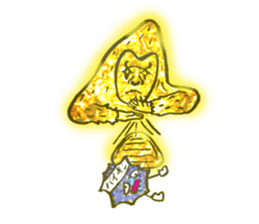 Glitter golden monkeys stickers sticker #8825991