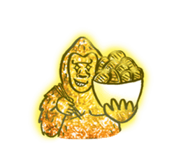 Glitter golden monkeys stickers sticker #8825998
