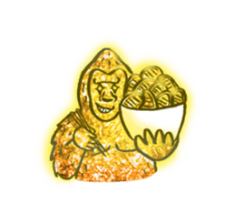 Glitter golden monkeys stickers sticker #8825998