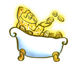 Glitter golden monkeys stickers sticker #8825999