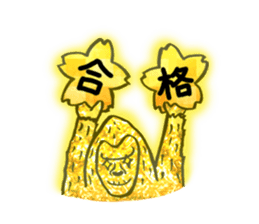 Glitter golden monkeys stickers sticker #8826001