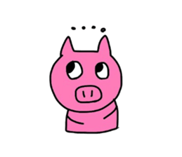 Funny lovely Pig sticker #8826413
