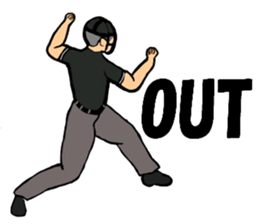 Hotblooded! A baseball guy sticker #8826722