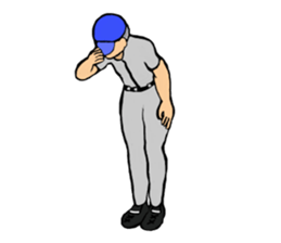 Hotblooded! A baseball guy sticker #8826728