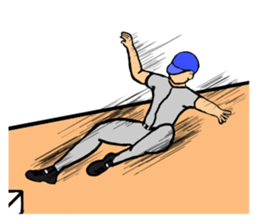 Hotblooded! A baseball guy sticker #8826732