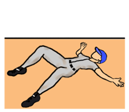 Hotblooded! A baseball guy sticker #8826742