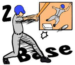 Hotblooded! A baseball guy sticker #8826754