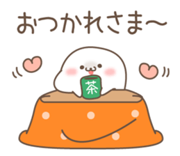 Sticker of a cute seal winter sticker #8827328