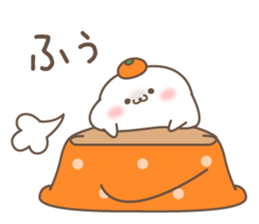 Sticker of a cute seal winter sticker #8827329
