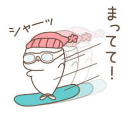 Sticker of a cute seal winter sticker #8827334