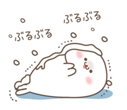 Sticker of a cute seal winter sticker #8827336