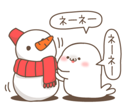Sticker of a cute seal winter sticker #8827339