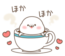 Sticker of a cute seal winter sticker #8827348