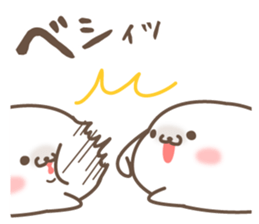 Sticker of a cute seal winter sticker #8827353