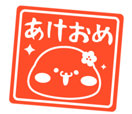 Sticker of a cute seal winter sticker #8827355