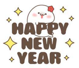 Sticker of a cute seal winter sticker #8827357