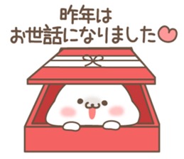 Sticker of a cute seal winter sticker #8827358