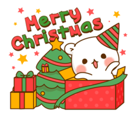 Christmas of an Vulgar bear. sticker #8827682