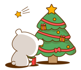 Christmas of an Vulgar bear. sticker #8827695