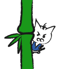 wandering kitten SAMURAI sticker #8828198