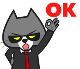 Cat mafia sticker #8828403