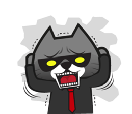 Cat mafia sticker #8828411