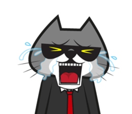 Cat mafia sticker #8828420