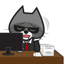 Cat mafia sticker #8828424