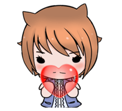 Fox girl 02 sticker #8829963