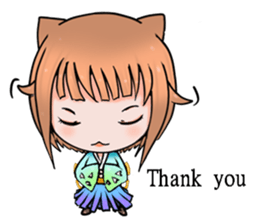 Fox girl 02 sticker #8829965