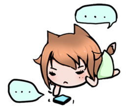 Fox girl 02 sticker #8829967