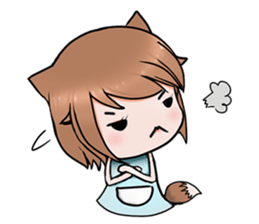 Fox girl 02 sticker #8829970