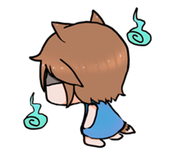 Fox girl 02 sticker #8829971